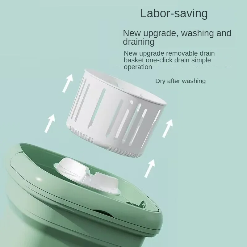 Автоматическая складная стиральная машина мини синяя стандартная стерилизация