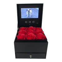 upload your video lcd screen gift ring jewelry packaging box luxury led jewelry box