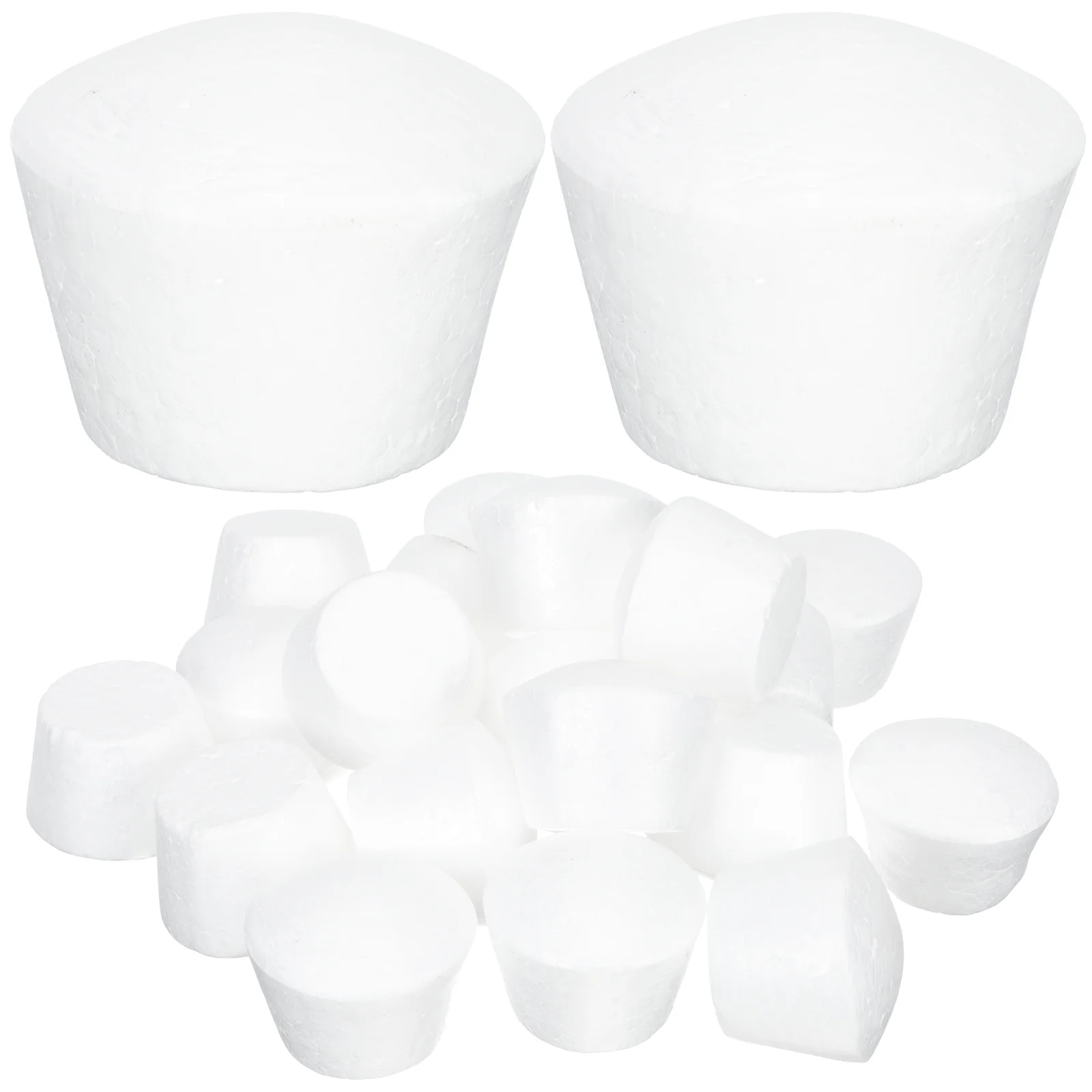 

20 Pcs Wedding Ceremony Decorations Foam Cake Embryo Party Supplies White Child