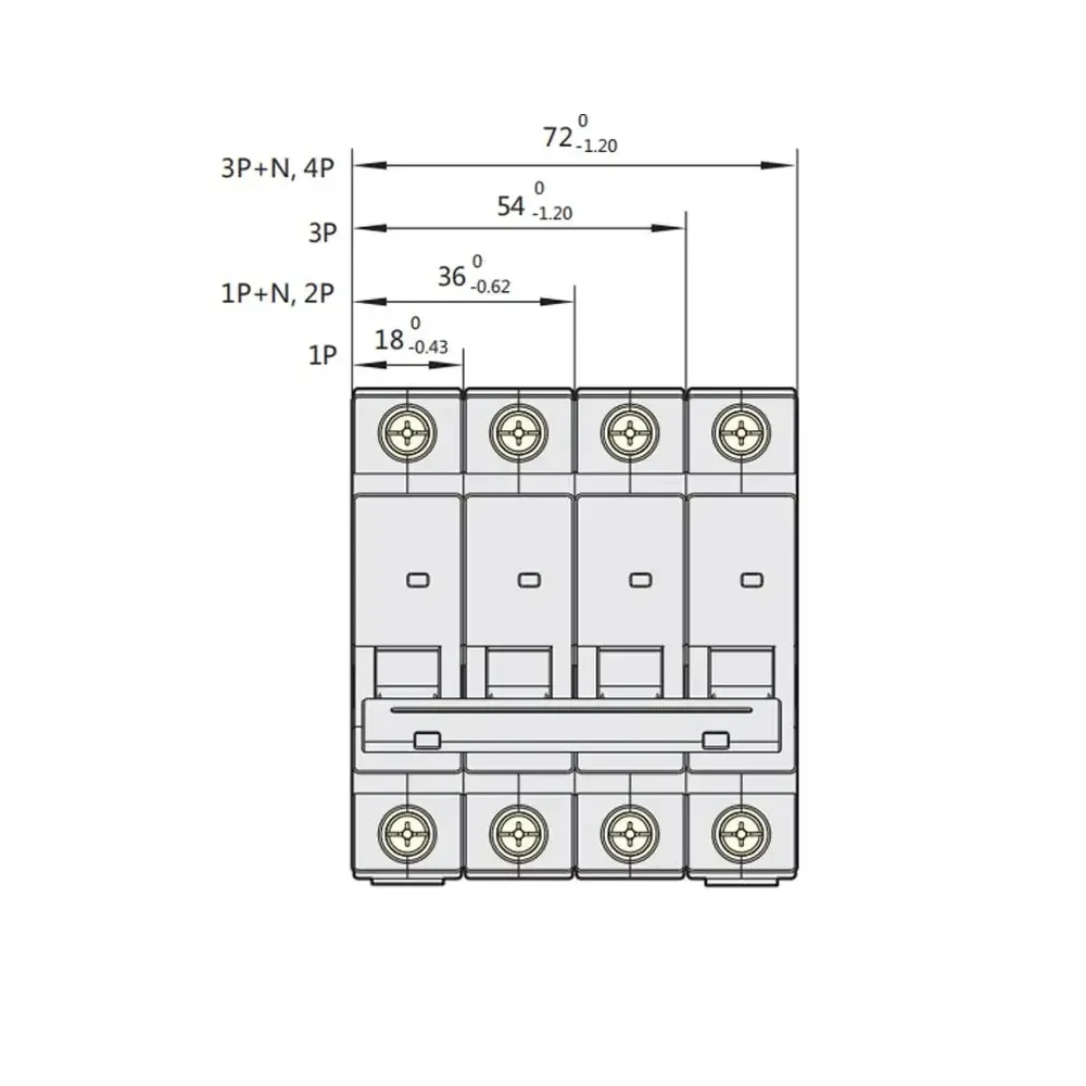 Фото CHINT MCB NXB-63 Миниатюрный автоматический выключатель 1P AC 230/400 В CHNT Монтаж на DIN-рейку Миниатюрный бытовой воздушный выключатель №3