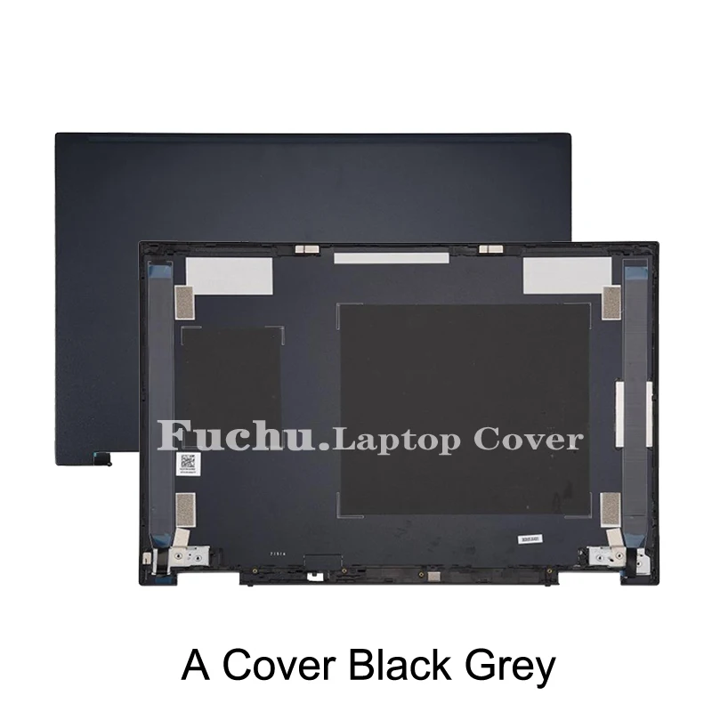 Фото НОВАЯ задняя крышка для ноутбука VivoBook Flip 14 TP420 TM420 TM420IA, задняя крышка ЖК-дисплея, петли, подставка для рук, верхняя и нижняя части корпуса, черный, серый №2