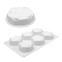 16 cavity rose silicone cake mold for chocolate mousse jelly pudding pastry ice cream dessert bread bakeware pan tools