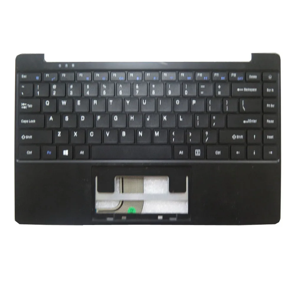 Черная серебристая золотисто-синяя подставка для рук и американская клавиатура