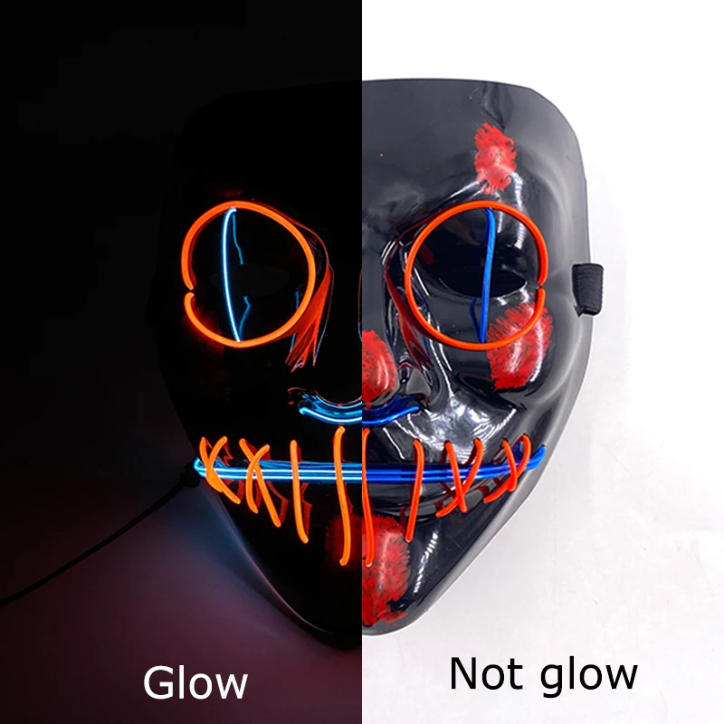 EL неоновая маска светодиодный Up Маски the Судная V маски для косплея аксессуары