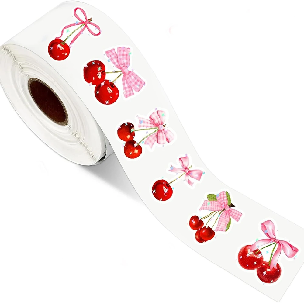 

Вишневые плодовые наклейки для декорирования 200 шт