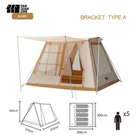 310cm luxury four season big space tipt tent family outdoor camping glamping tent double layer waterproof