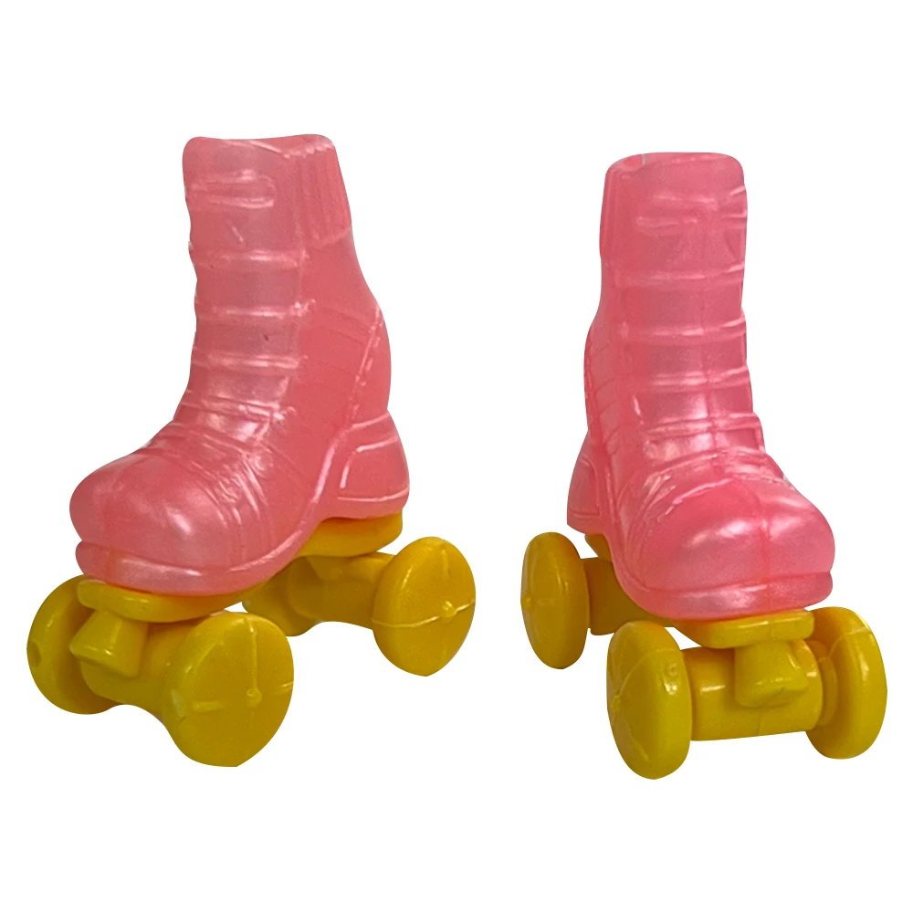 NK 5 Pairs/Set Pink  Shoes Roller Skates For 1/6 Doll Sports