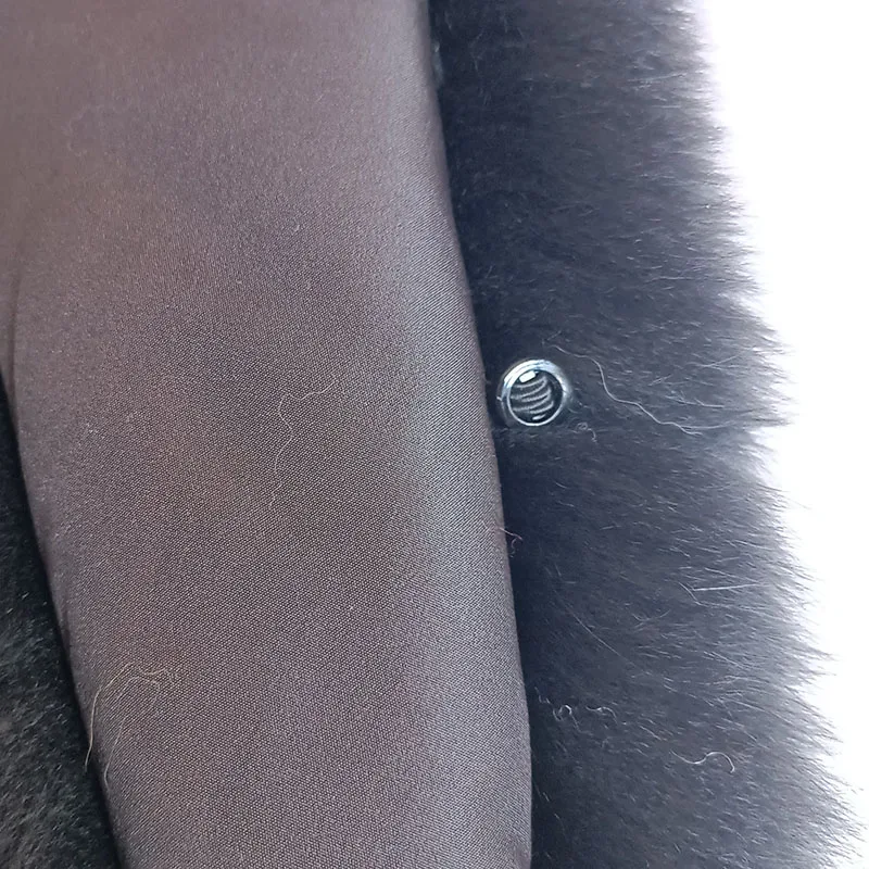 Женский меховой воротник зимний длинный из натурального Лисьего меха 2023