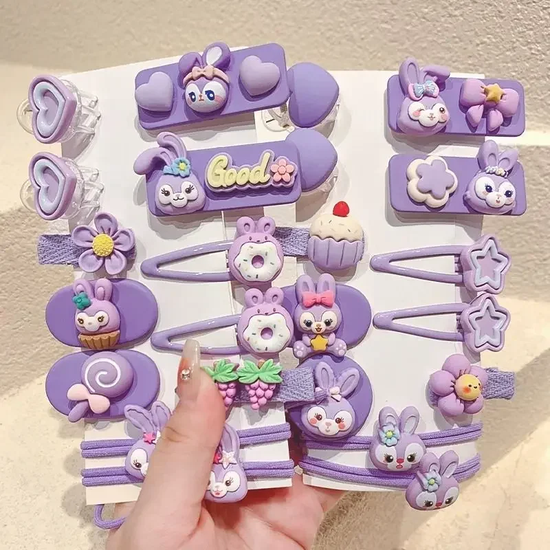 Заколка для волос Hello Kitty маленьких девочек Cinnamoroll милый зажим кавайные украшения