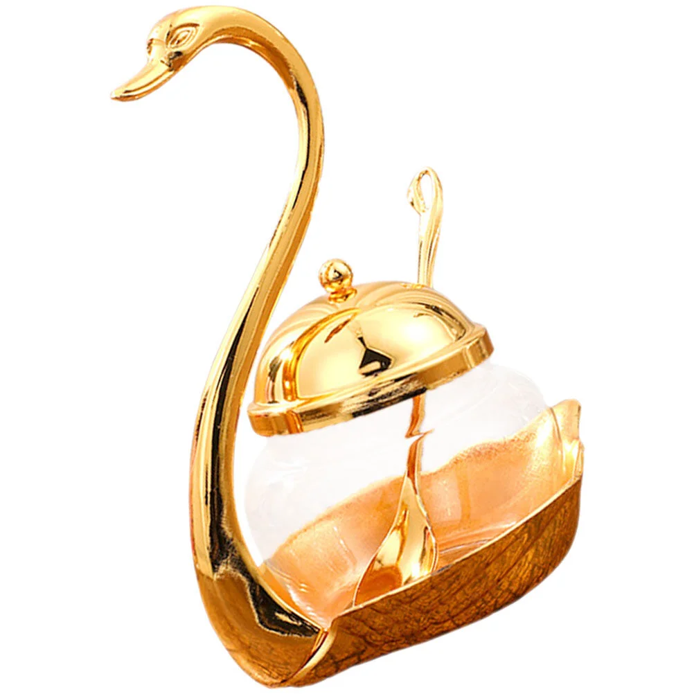 

Sugar Bowl Creative Seasoning Jar Swan Container Spice Household Condiment Canister