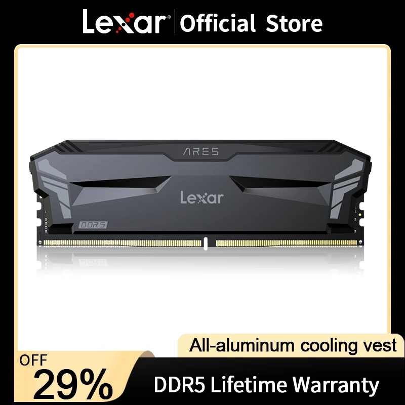 Lexar RAM Memory DDR5 16gb UDIMM Desktop Computer PC RAMs 4800MHZ ECC Memoria for Motherboard Intel AMD |