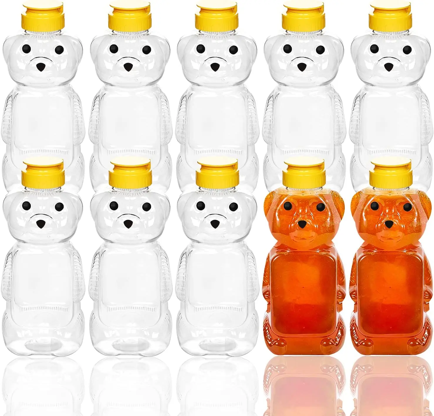 Jars Clear Honey Containers Dispenser Honey Squeeze Bottle J