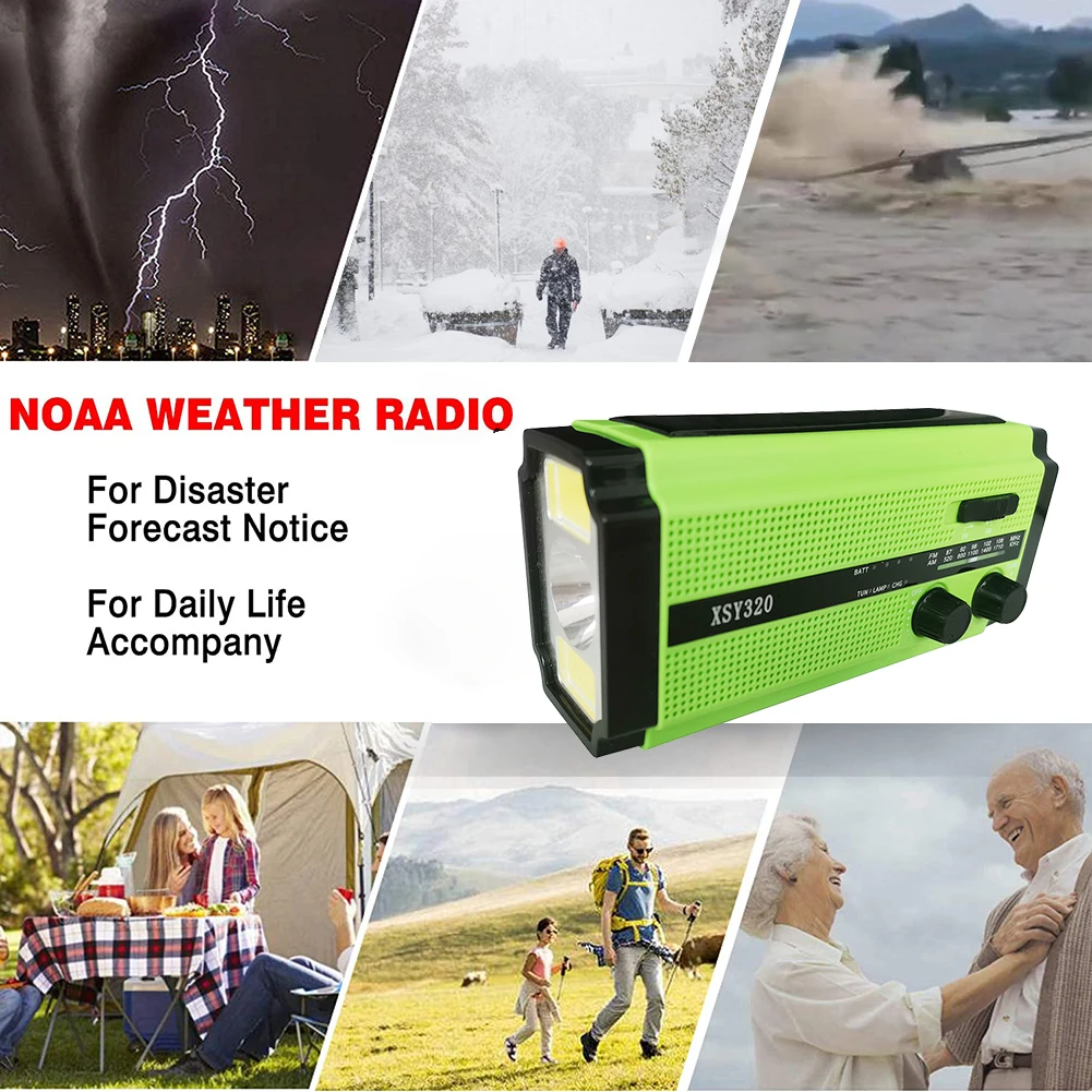 9 inch radio solar hand crank emergency radio flashlight read light amfm usb phone charger eu version built in speaker free global shipping