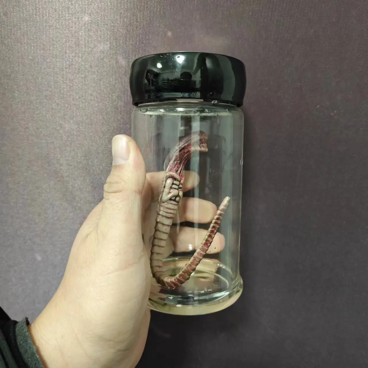 1/6 Alien Xenomorph Facehugger Эмбрио в банке пробирка опора для бутылки 12-дюймовой