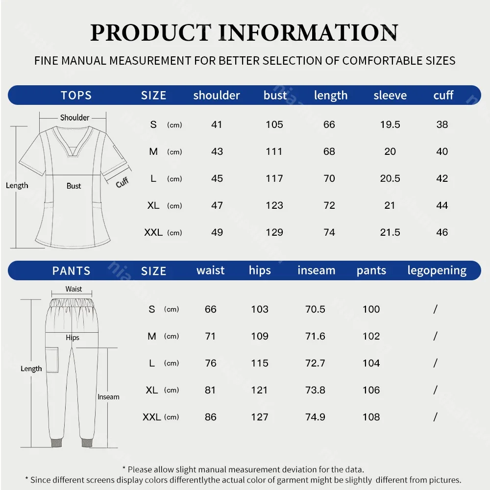 Hospital Medical Scrub Suit Multilcolor Uniform Women Men Set Veterinary Work Clothes Nurse Accessories Surgical