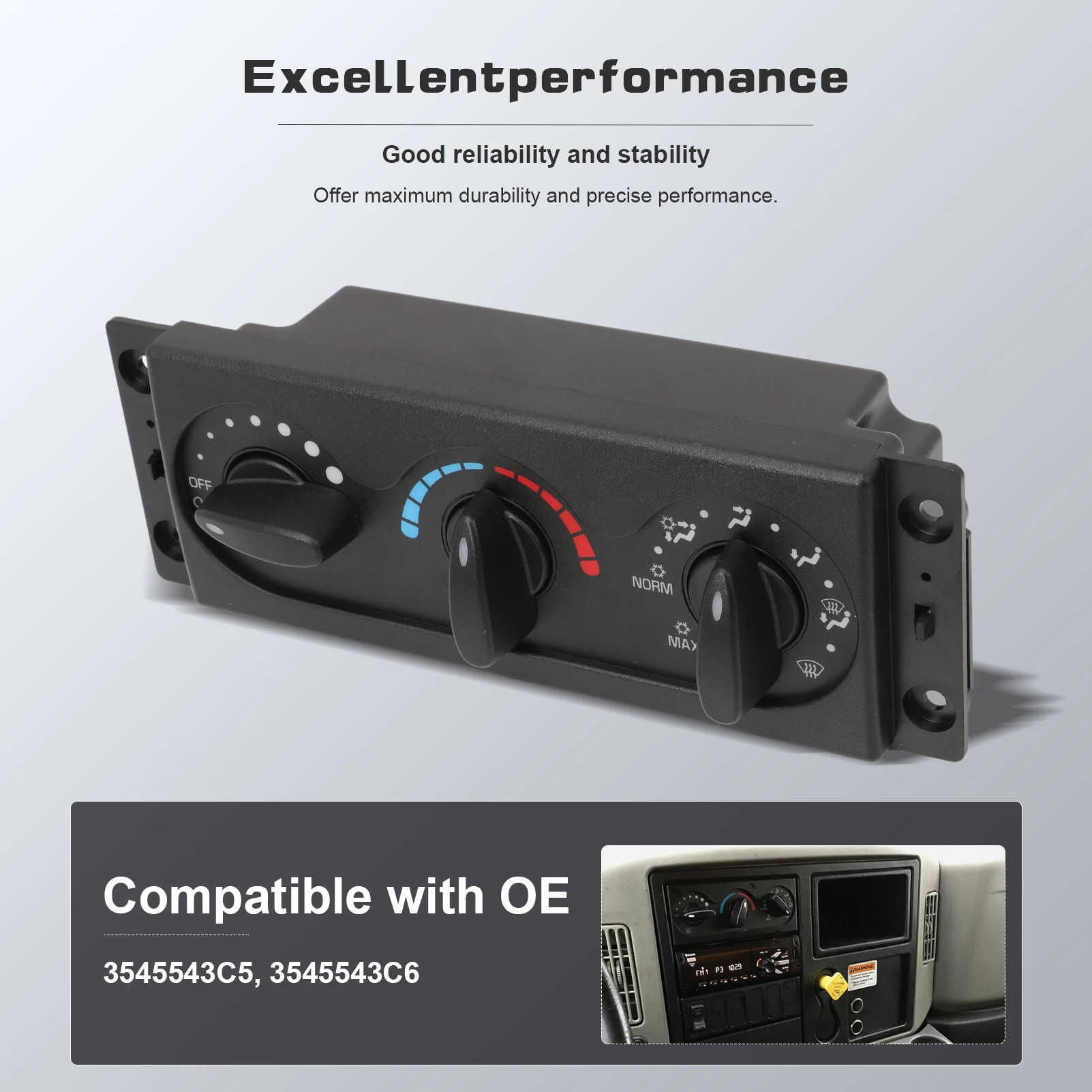 3545543C5 3545543C6 AC Нагреватель модуль контроля климата для 2002-2012 International 4200 4300 4400 7400 7500