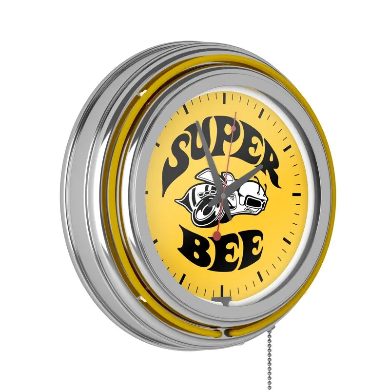 

Double Rung Neon Clock - Super Bee