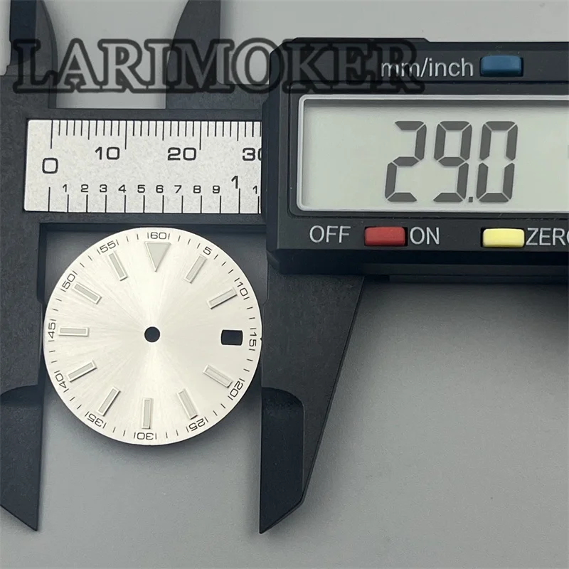 LARIMOKER NH35 Wacht Dial диаметром 29 мм зеленый светящийся черный белый синий серый