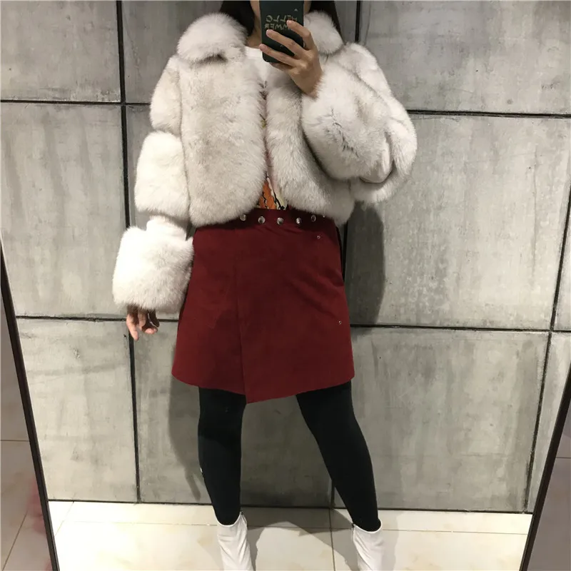 Women's winter fashion hot street INS net red imitation fur coat personality splicing lapel artificial fur wholesale trade spot
