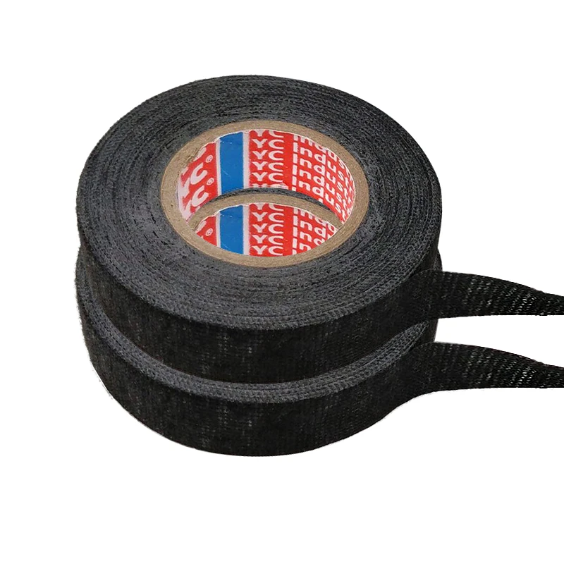 

Wiring Harness Tape Strong Adhesive Width 9/15/19/25/32MM Cloth Fabric Tape Self-adhesive Electrician Tape For Looms Cars