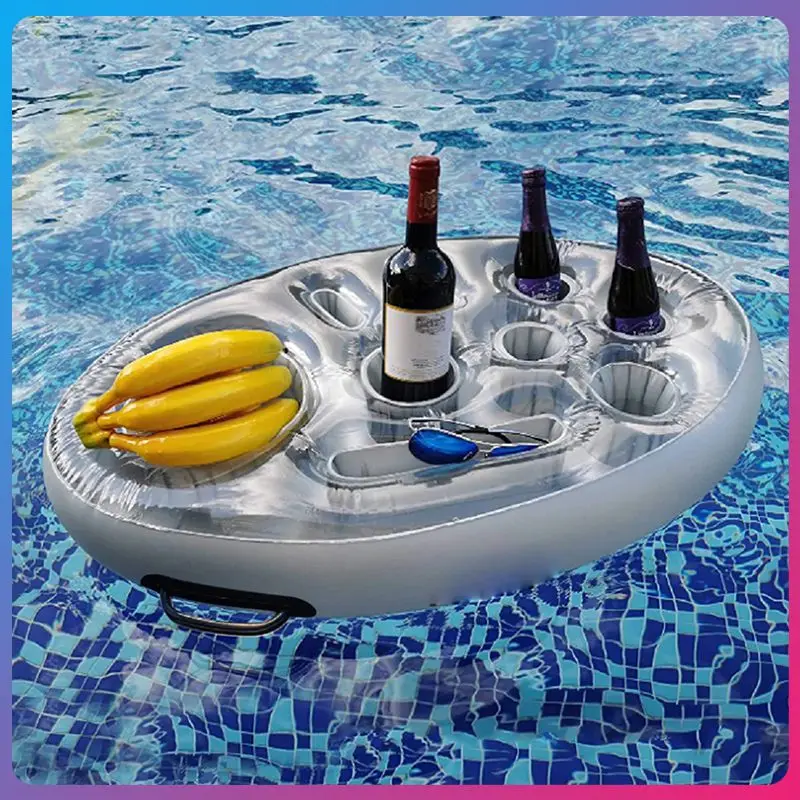 

Inflatable Drink Holder Bucket Swimming Pool Bath Cup Holder Inflatable Pool Float Beer Drinking Cooler Swimming Party Beverage