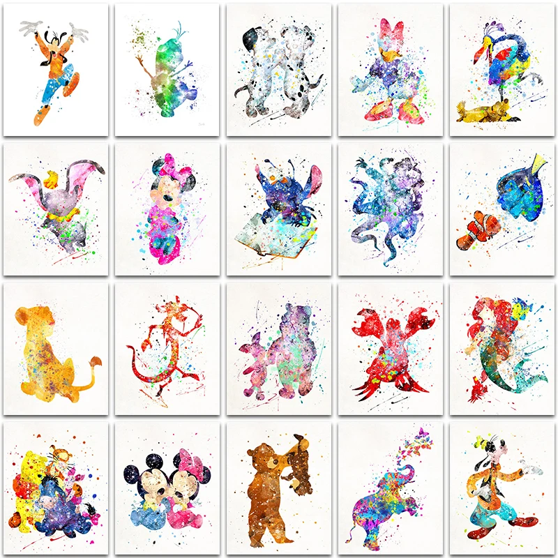 

5D DIY Diamond Painting Mermaid Disney Mickey Mouse Dumbo Home Decor Full Square&Round Diamond mosaic embroidery Cross stitch