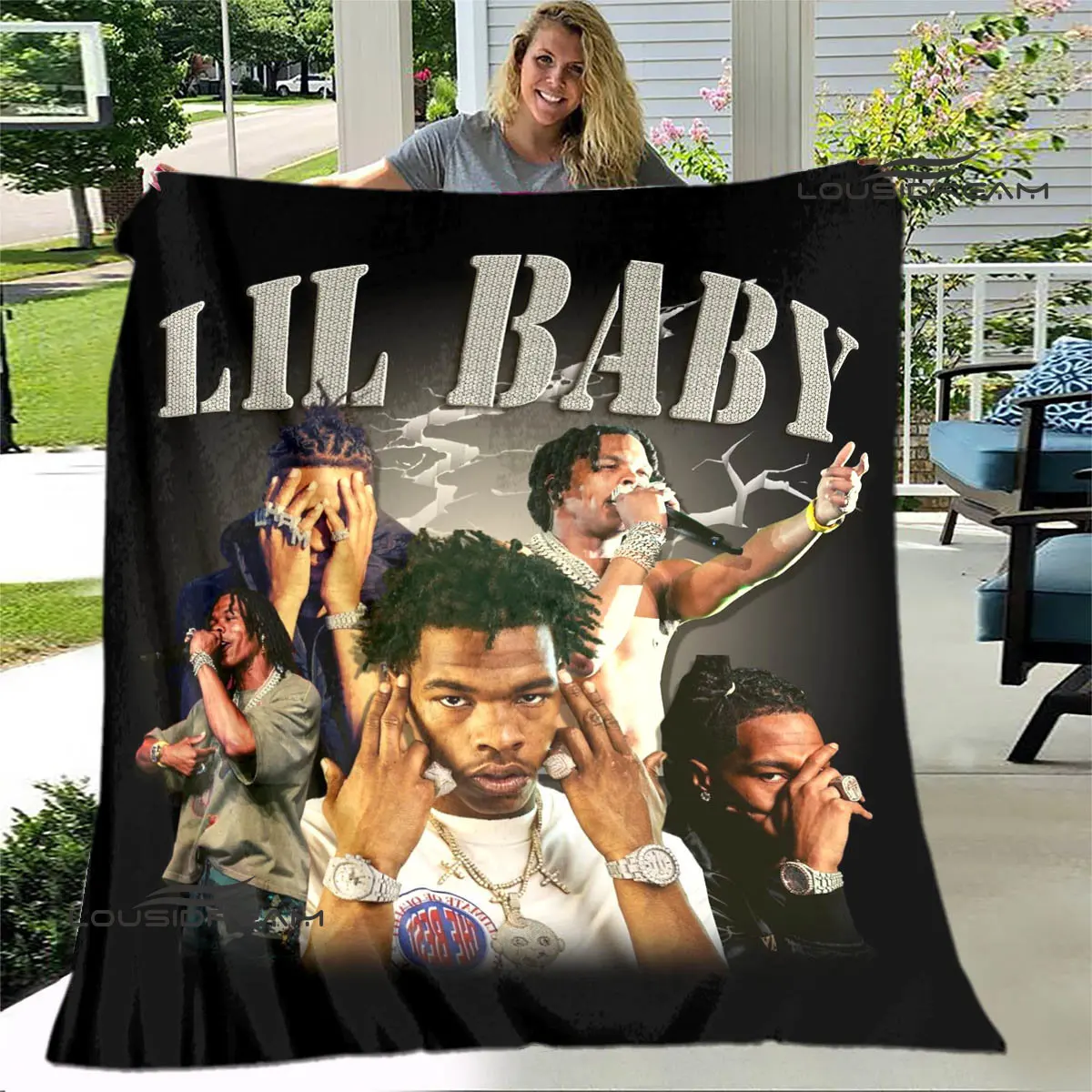 Одеяло детское с принтом в стиле хип-хоп