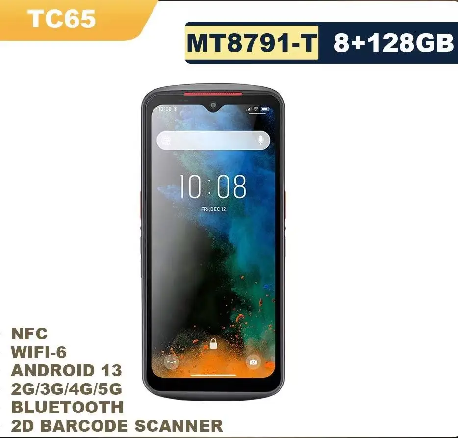 Фото Портативный терминал Honeywell N5703 PDA с Google NFC, 6,5-дюймовым экраном, Android 13, 1D/2D сканером, сборщиком данных, Wi-Fi и 4G (TC65) №1