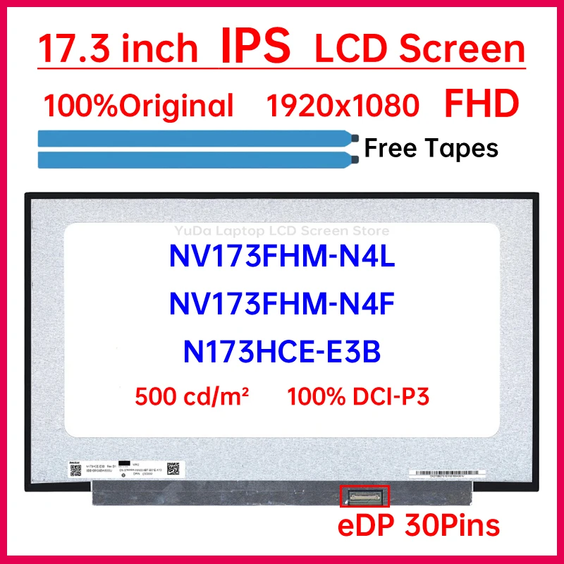 15 6-дюймовый IPS-экран для ноутбука внешний дисплей 17 3 HCE-E3B замена панели матрицы