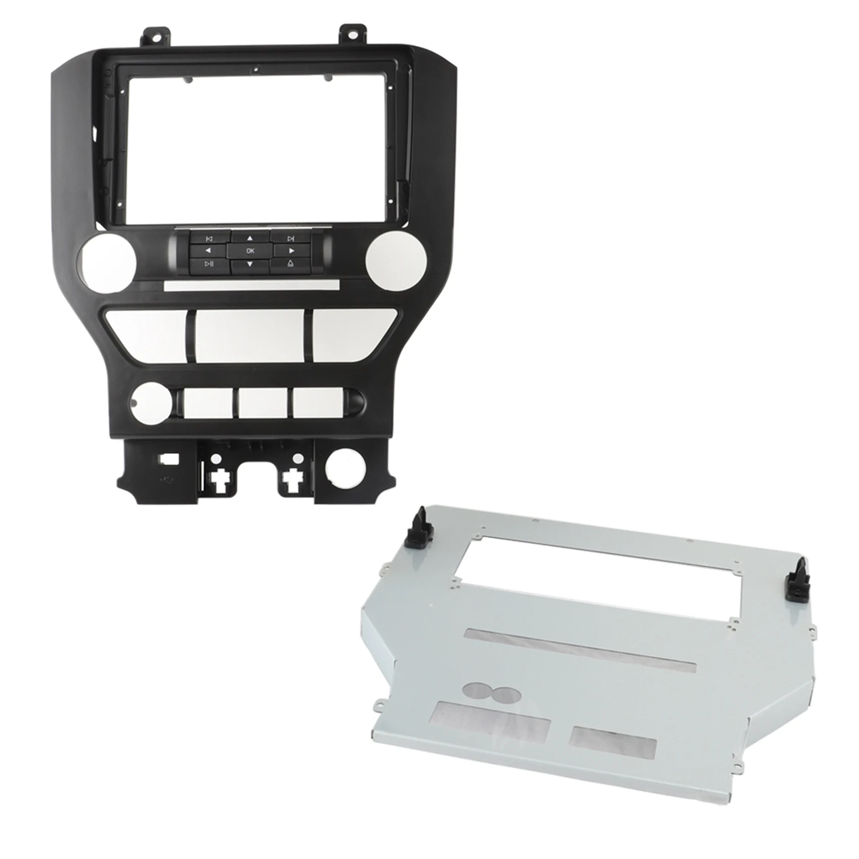 

Car Android 9inch Radio Navigation DVD Mounting Dashboard Fascia Frame Trim for Ford Mustang 2015-2019