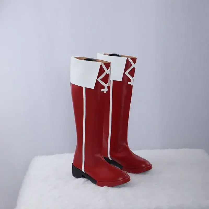 Сакура Кёко Обувь для косплея Аниме Puella Magi Madoka Magica Сапоги вечеринки в честь