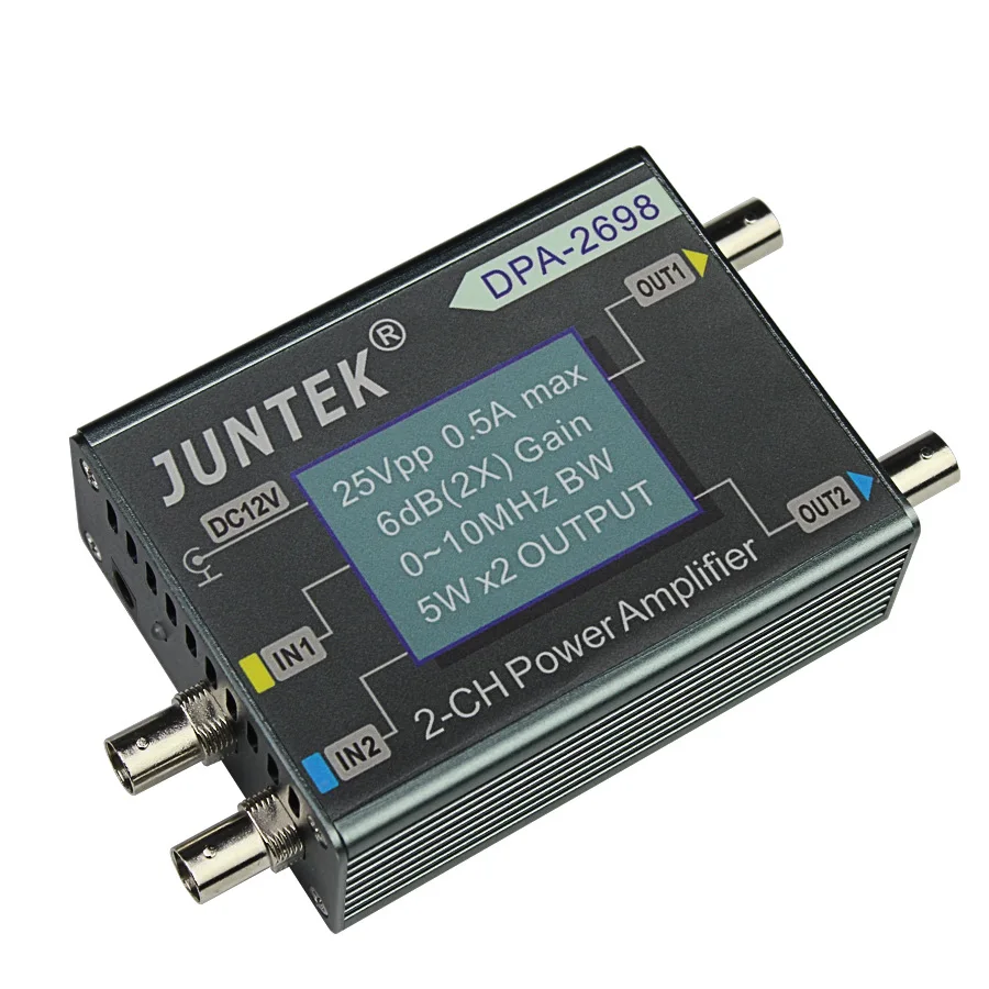 

JUNTEK DPA-2698 высокомощный двухканальный генератор сигналов DDS, усилитель мощности, усилитель мощности постоянного тока 10 МГц
