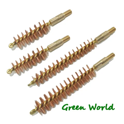 Green World 3 шт./лот .22cal-.45cal бронзовая щетка, щетка для чистки пистолета
