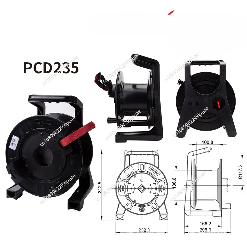 PCD235 мобильная катушка с пустым диском выдвижной кабель пластиковый сетевой I-wheel