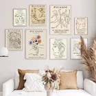 Абстрактные ретро-постеры с изображением тела девушки Пикассо Матисс, настенные художественные украшения для гостиной, настенные украшения