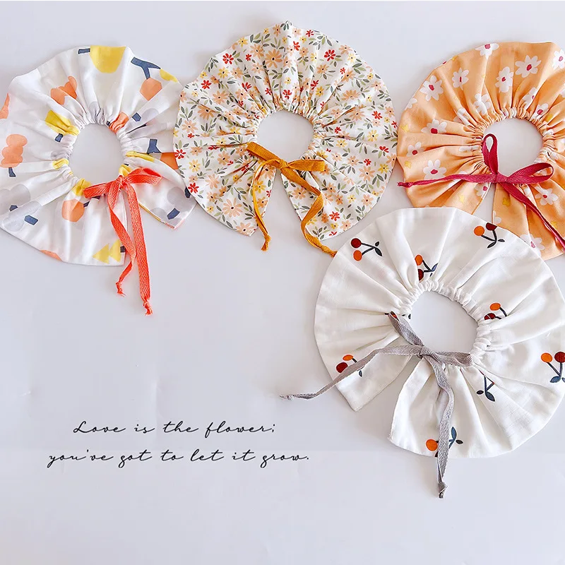 Summer Baby Feeding Bibs Cotton Gauze Infants Adjustable Saliva Towel Newborn Toddler Soft Burp Cloth Kid Fake Collar Decoration |
