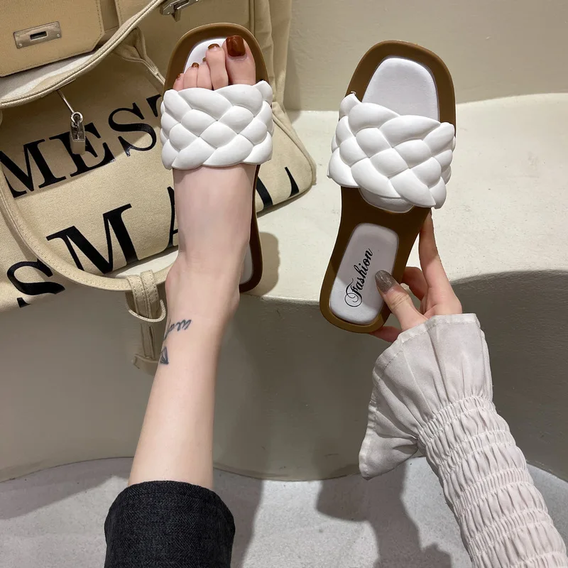 

Comemore 2022 Summer New Female Flat Sandals Popular Sandals and Slippers Korean Sandals Women's Outer Wear Sandal Women Cheap