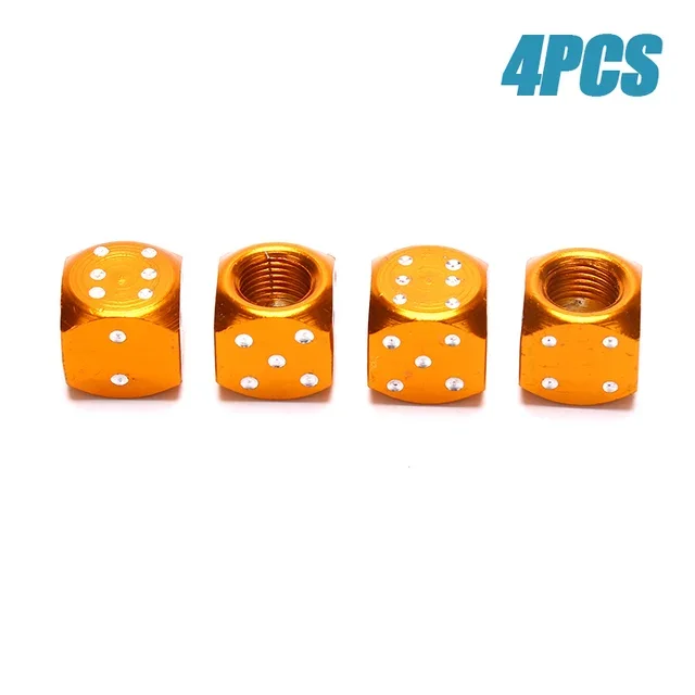 

4 шт., форма кубика, колесо автомобиля, грузовика, шина, воздушный клапан, крышка штока, пылезащитный колпачок, аксессуары для велосипедного клапана