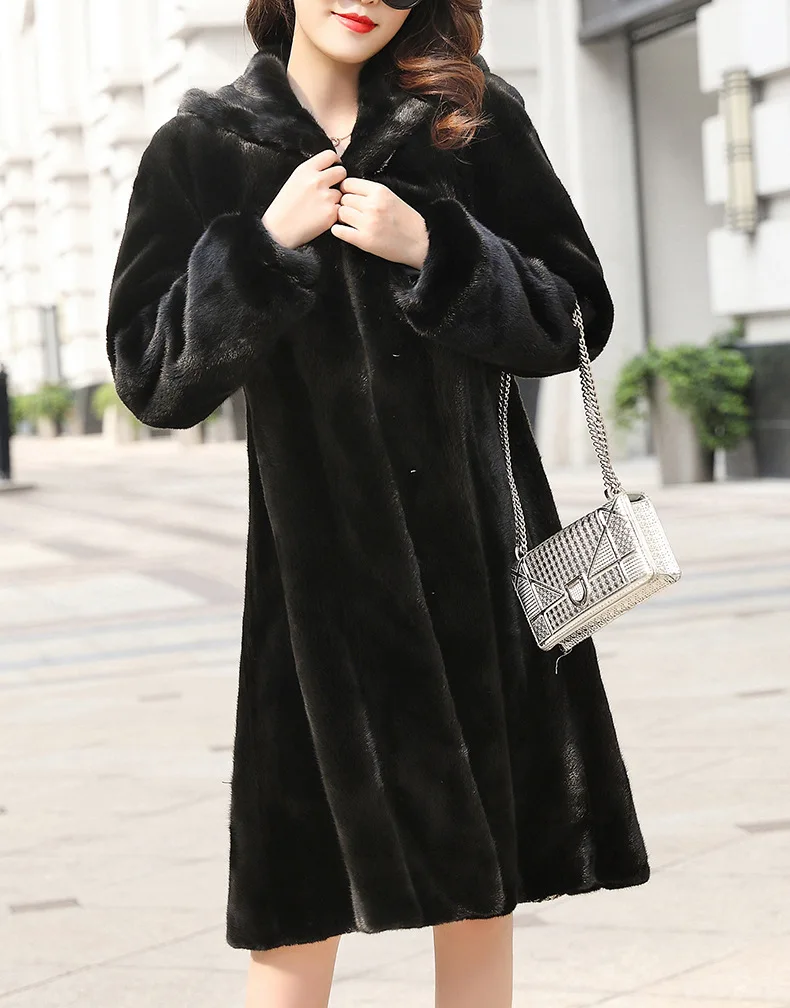 

NoEnName_Null Low Price Overcoat Fur Coat Fur Mink Fur Thick Winter Office Lady Other No Real Fur Women's Teddy Coat