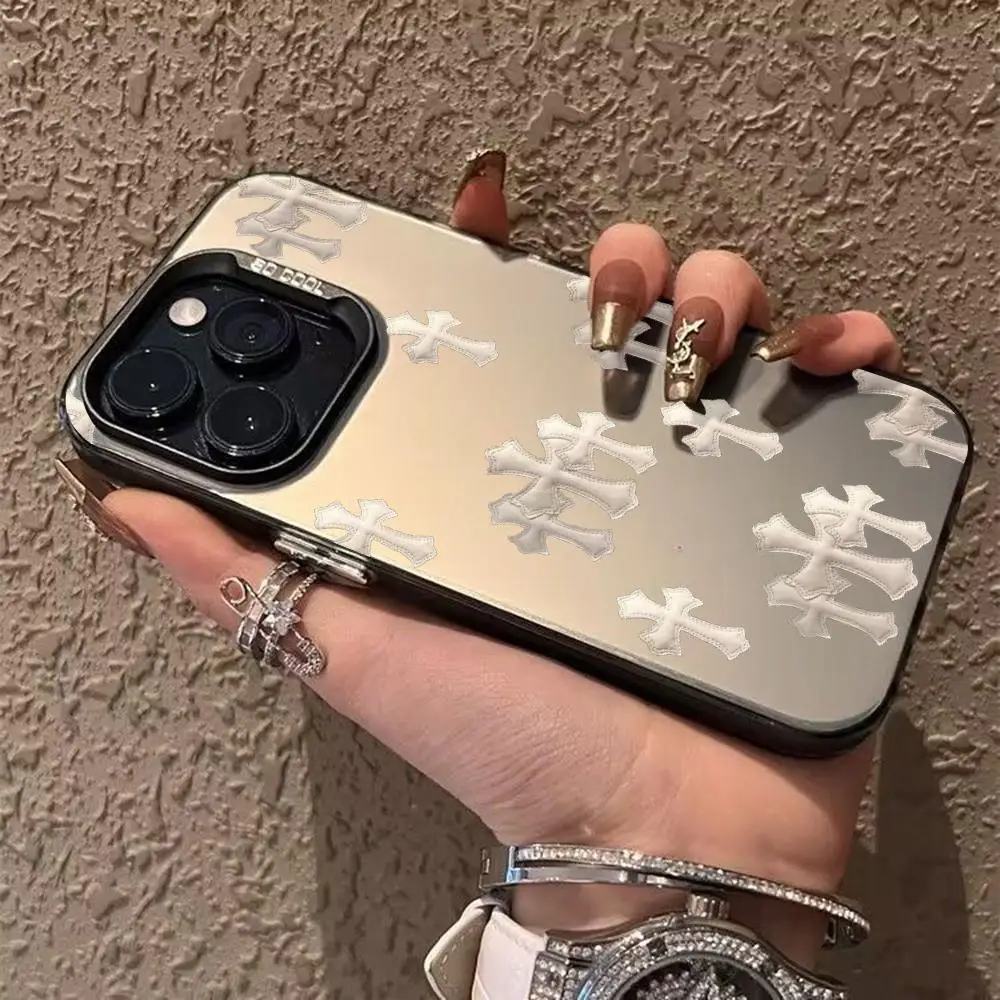 Роскошный чехол для телефона C-chromES H-Heart-tS цветной электросверлинг iPhone 16 11 14 15 12 Pro