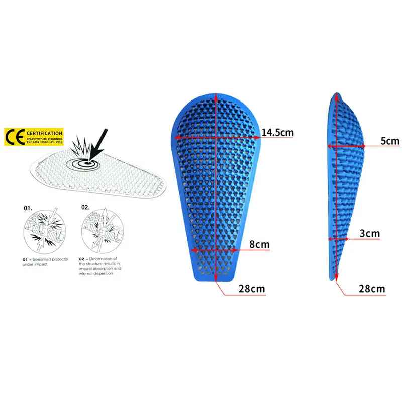 Ce Insert Armor Knee Hip Protector Pads Для Конного Оборудования Мотоциклетные Брюки Со Съемными