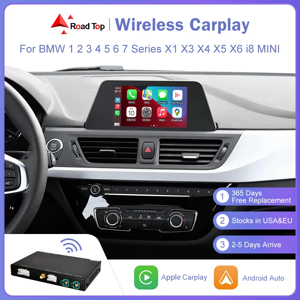 

Wireless Apple CarPlay for BMW NBT,EVO 1 2 3 4 5 6 7 Series X1 X3 X4 X5 X6 MINI F56 F15 F16 F25 F26 F48 F01 F10 F22 F20 F30 F32