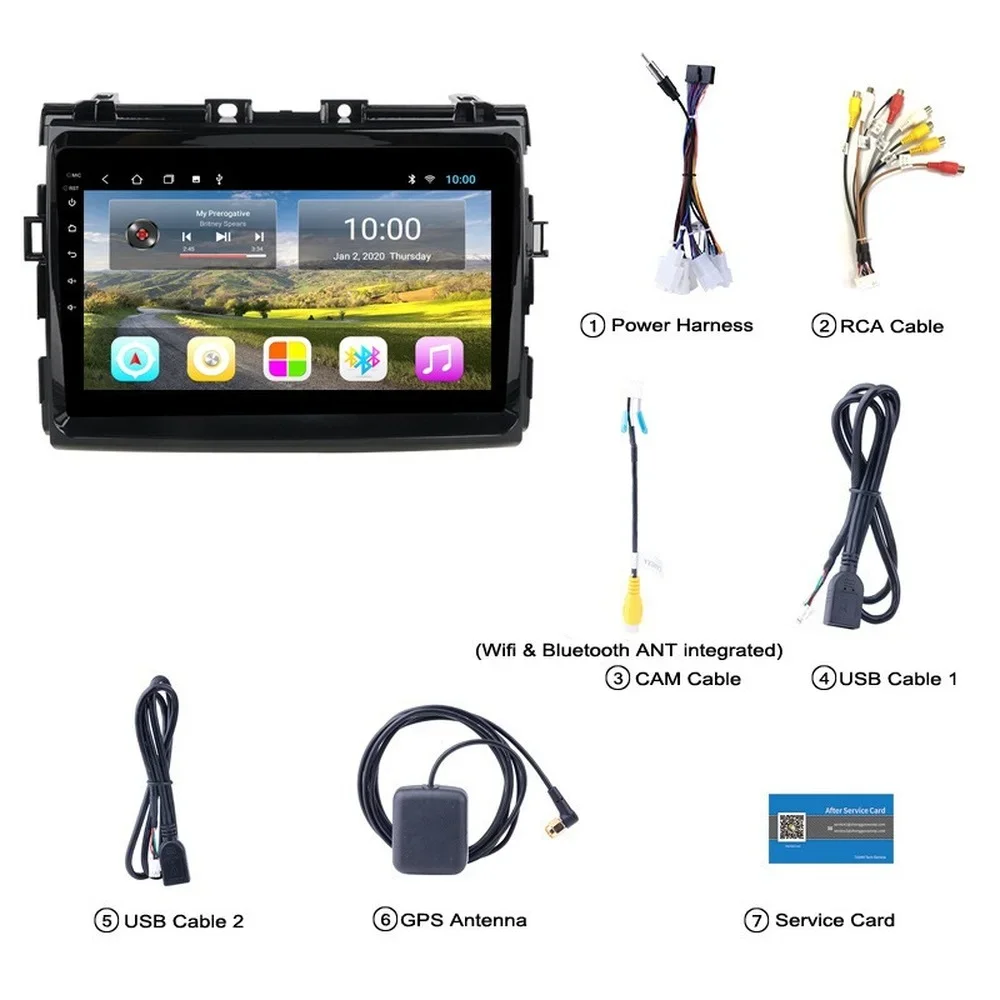 Автомобильная GPS-навигация Android для TOYOTA PREVIA/Estima/Tarago/Canarado 2006-автомобильное радио