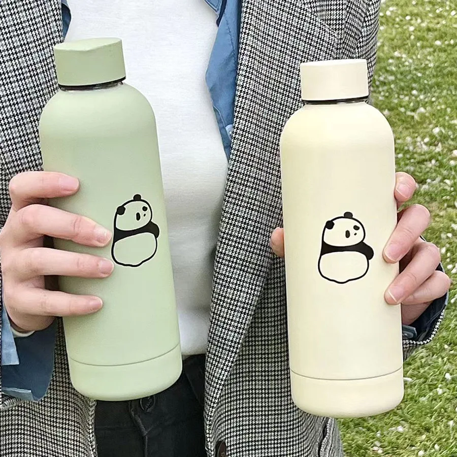 

Kawaii Panda Thermos Bottle Stainless Steel Cute Portable Tumbler Vacuum Flask Insulated Thermal Water Bottle Coffee Cup 500ml