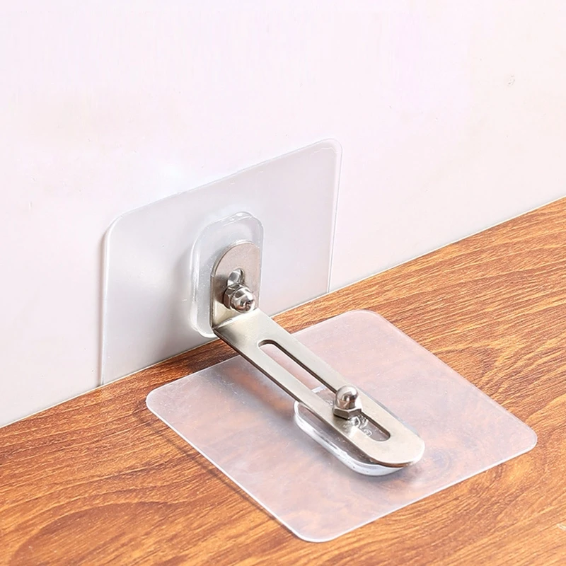 

F1CD 5 Pcs Furniture Straps Self-Adhesive Furniture Wall Anchors Earthquake Anti-tip Prevention Device Easy Installation