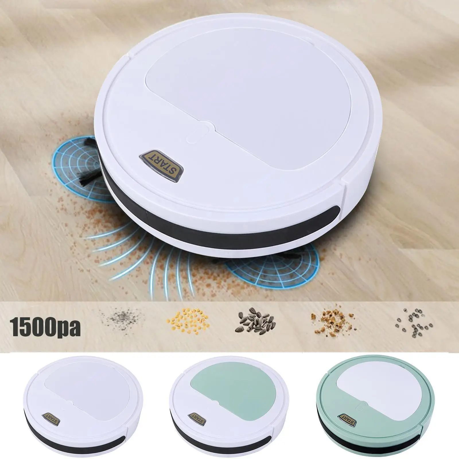 

3-in-1 Vacuum Cleaner Automatic Robot Slim Rechargeable Household Machine Cleaning Cleaning Automatic Sweeper Electri N4h8