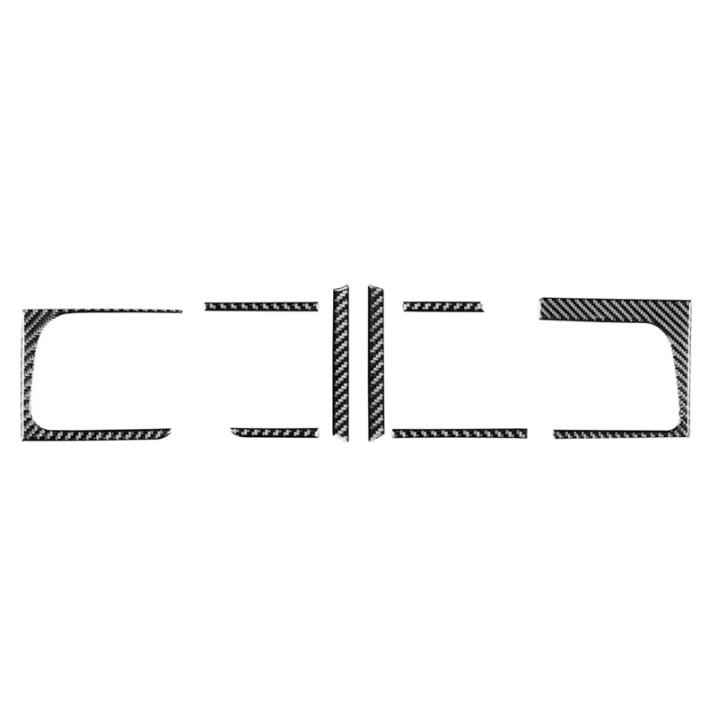 

For Toyota Highlander 2015-2021 Carbon Fiber Central Air Conditioner A/C Outlet Dashboard Panel Cover Decoration