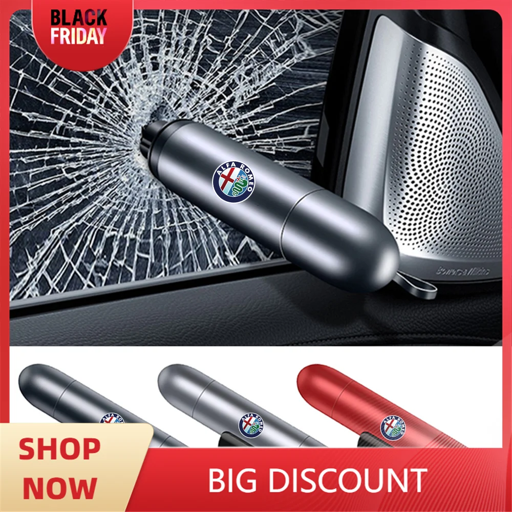 Автомобильный молоток безопасности резак для ремней 2 в 1 аварийно-спасательный