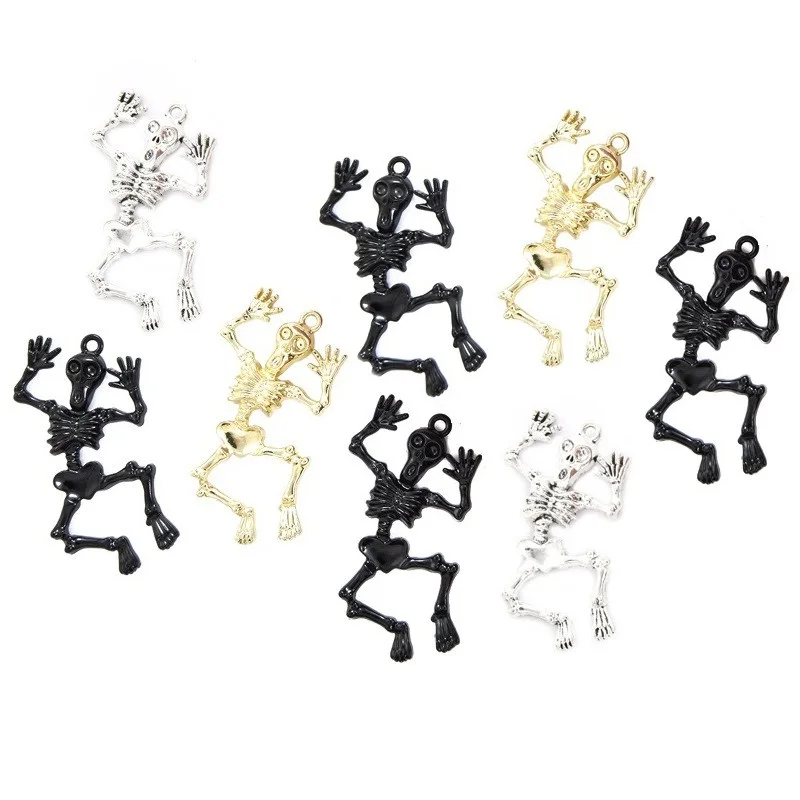 

Очаровательные Подвески-скелеты из сплава 3 шт. 53x27 мм для изготовления сережек, ожерелий, ювелирных изделий, поделок ручной работы W234