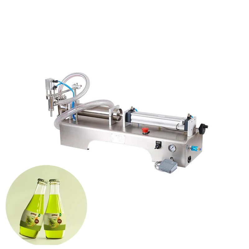 

Liquid Filling Machine Piston type Milk Beverage Juice Oil Semi-Automatic Pneumatic Packaging Equipment